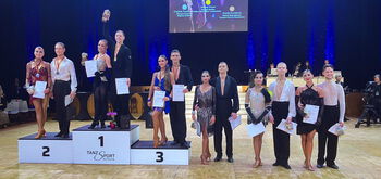 Maksym Mitiev und Michelle Uciteli beim Deutschland-Cup (Foto: Stolzenbach)