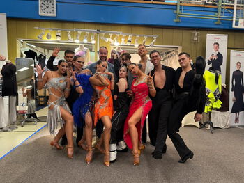 Maksym Mitiev und Michelle Uciteli beim Deutschland-Cup